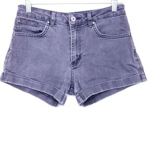 JUST BLACK Vintage Rolled Cuff Jean Shorts Womens Size M High Rise Denim Pants